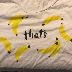Kate spade that’s bananas shirt size small